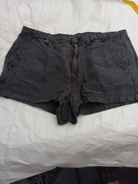 ( SOLD )aerie  brand  black cotton casual jean shorts